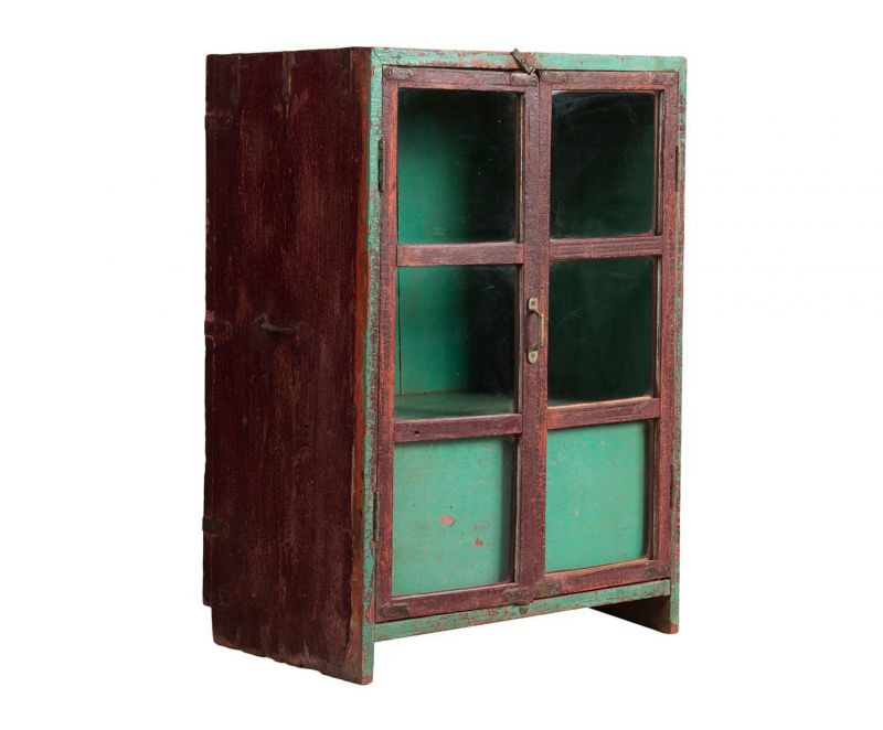 Wooden Cabinet - Glass Fitted