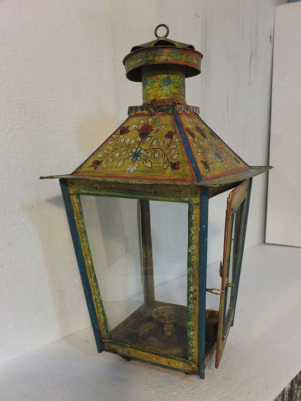 Antique Painted Lantern