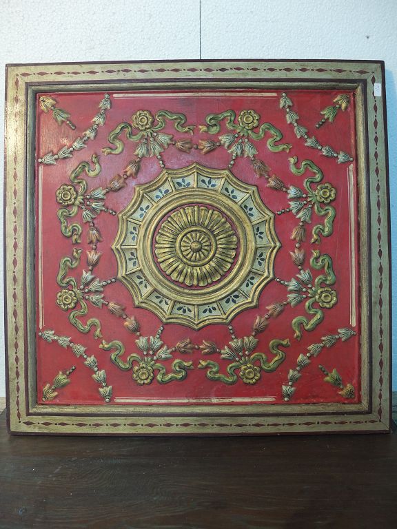 Antique Red Carving Picture