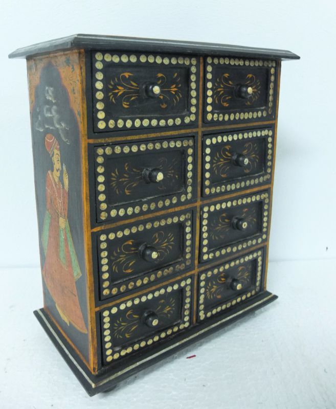 Painted Wooden Jewellery Box