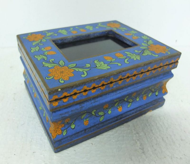 Painted Wooden Jewellery Box