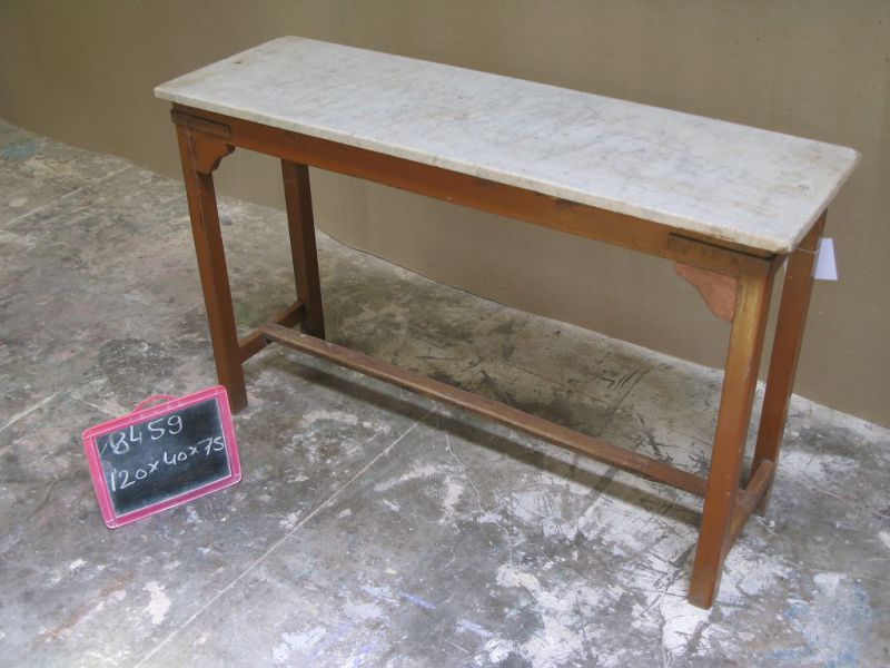 Console with marbel top