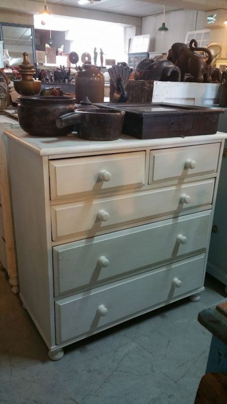 Wooden 5 drawer chest